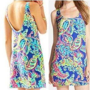 Lily Pulitzer Silk Poppy Dress with scoop back